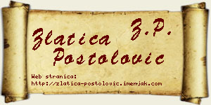 Zlatica Postolović vizit kartica